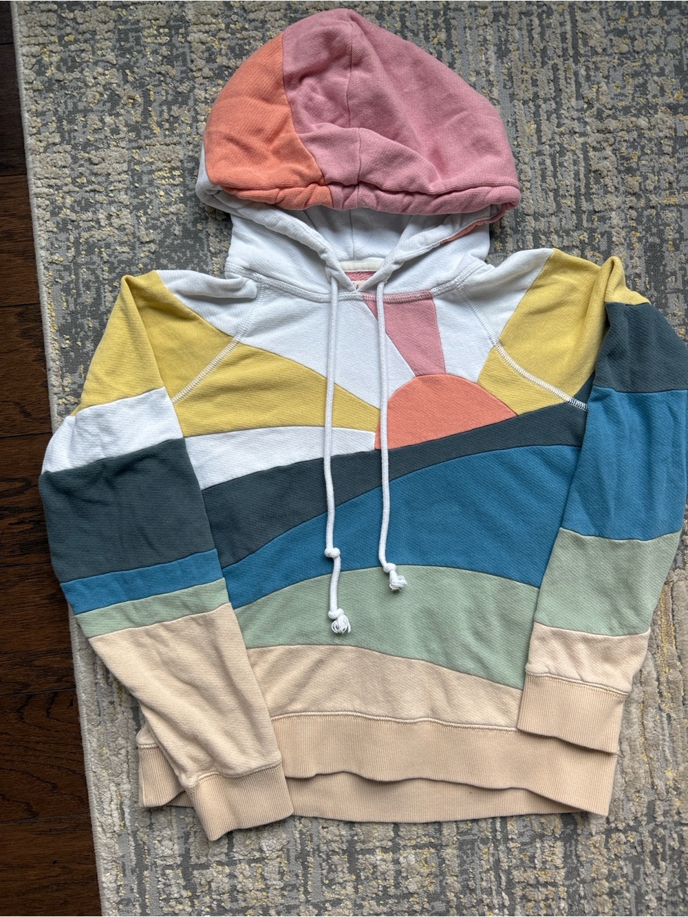 Faherty Soleil Abstract Sun Pullover Hoodie - Picture 4 of 7